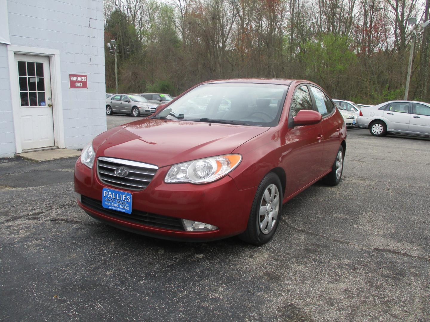 2008 RED Hyundai Elantra (KMHDU46DX8U) , AUTOMATIC transmission, located at 540a Delsea Drive, Sewell, NJ, 08080, (856) 589-6888, 39.752560, -75.111206 - Photo#0